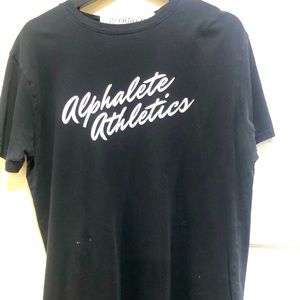 Cursive Alphalete Performance Shirt.